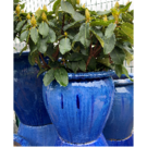 Pot rond 3823 bleu (Diam 35 Ht 37)