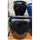 Pot rond 3823 noir (Diam 77 Ht 67)