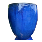 Pot Lotus haut bleu (Diam 48 Ht 54)