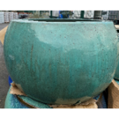 Pot boule bleu (Diam 29 Ht 24)