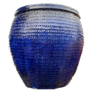 Pot martelé bleu (Diam 46 Ht 41) Pot martelé bleu (Diam 46 Ht 41)