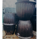 Pot à facettes saphir (Diam 33 Ht 25) Pot à facettes saphir (Diam 33 Ht 25)