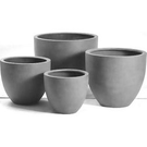 Fiber blanc Pot Lotus (Diam 42 Ht 36)