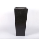 Fiberstone carré conique haut noir (33x33x75)