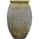 Anduze La Madeleine jarre biot olive col vert (Diam 50 ht 76)