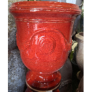 Anduze Le Chêne Vert vase tradition rouge (Diam 46 ht 60)