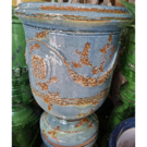 Anduze Le Chêne Vert vase tradition bleu lagon (Diam 46 ht 60)