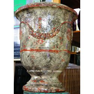 Anduze Le Chêne Vert vase tradition gris marbré (Diam 46 ht 60)