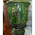 Anduze Le Chêne Vert vase Languedoc jaune soleil (Diam 46 ht 60)