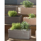 Goicoechea contemporain Jardinière terre grise (40x16x16)