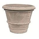 Benocci Grigio vase Orlato lisse (Diam 40 ht 32)