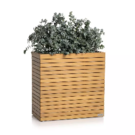 Lechuza bois naturel Eucalyptys Jardinière haute (79x37x77)